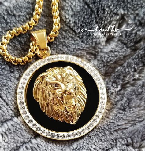 versace necklace cheap free shipping|authentic versace lion necklace.